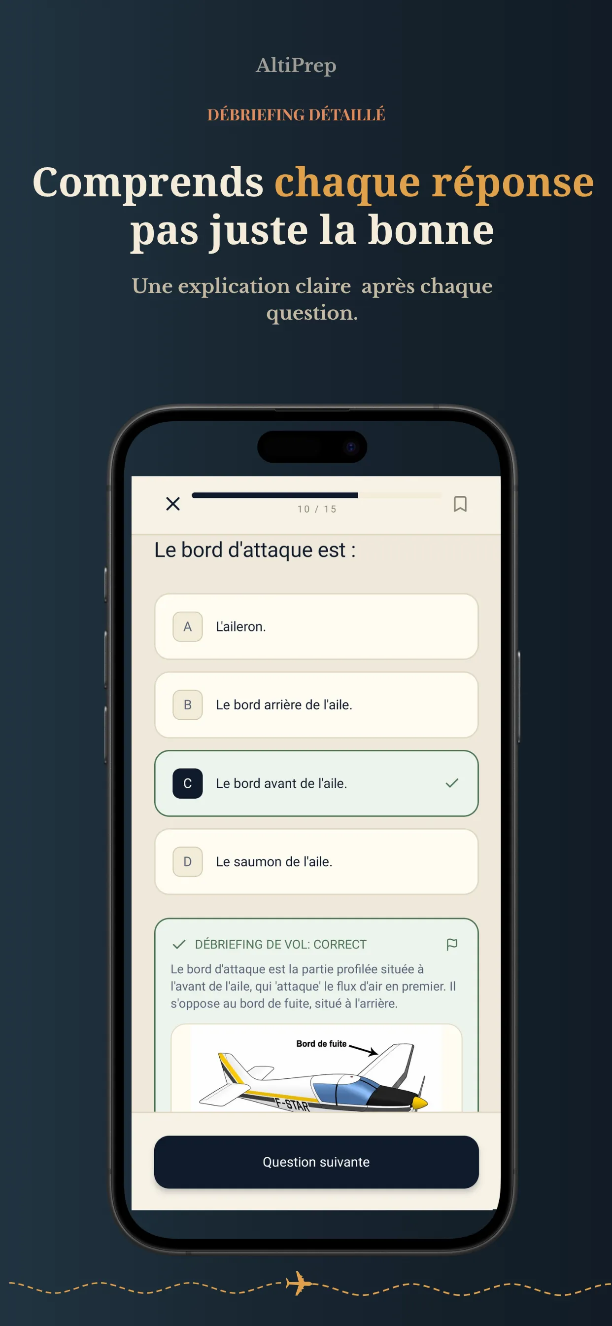 Débriefing détaillé des réponses dans AltiPrep